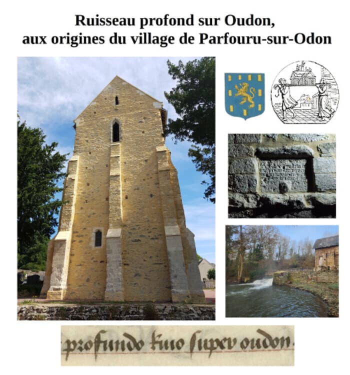 Exposition : ruisseau profond sur Oudon, aux origines du village de Parfouru-sur-Odon · photo 1