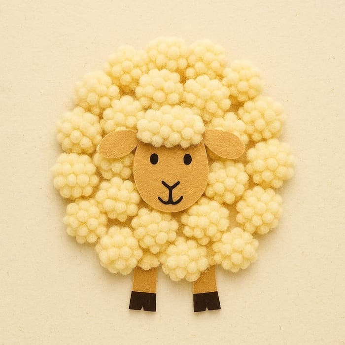 « MON MOUTON EN POMPONS » – atelier créatif enfant [Archives St-Gaudens] · photo 1