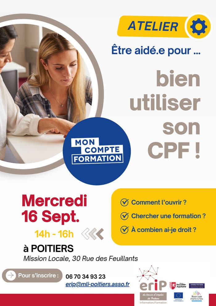Etre aidé(e) pour bien utiliser son CPF · photo 1