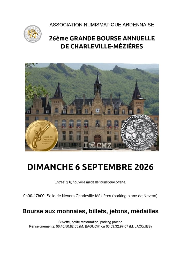 26ème bourse annuelle de CMZ - Assoc numismatique ardennaise · photo 1