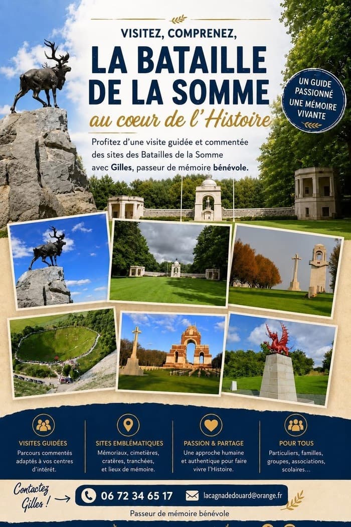 Visites guidées des lieux ou s’est déroulée la Bataille de la Somme · photo 1