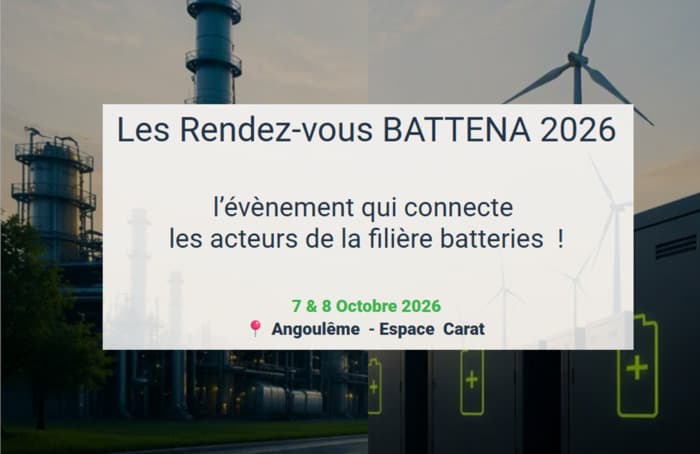 Les Rendez-vous BATTENA 2026, l’évènement qui connecte les acteurs de la filière batteries  ! · photo 1