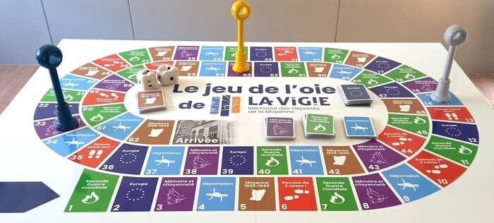 Jeu de l'oie de la vigie - mémorial des déportés de la Mayenne · photo 1