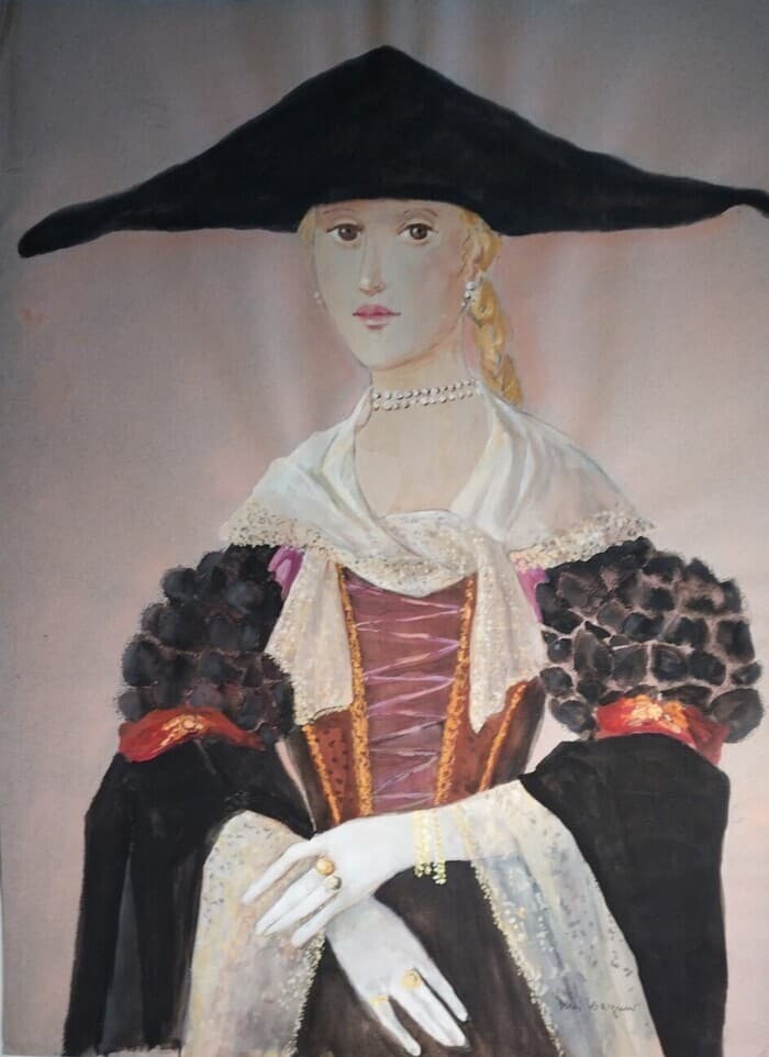 Visite libre de l’exposition "Aquarelles d'Inès Wagner. Visages et costumes en transparence" · photo 1