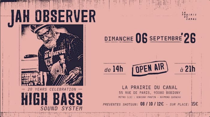 JAH OBSERVER X HIGH BASS SOUND SYSTEM (20 YEARS CELEBRATION) · photo 1