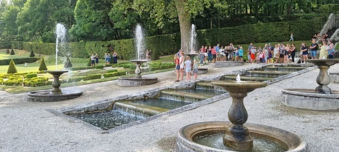 Visite des jardins et manœuvres des eaux des fontaines · photo 1