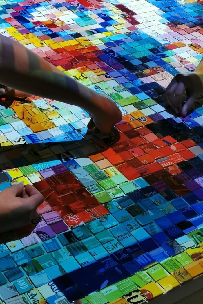 Atelier participatif Carton-pixel avec la compagnie l minuscule · photo 1