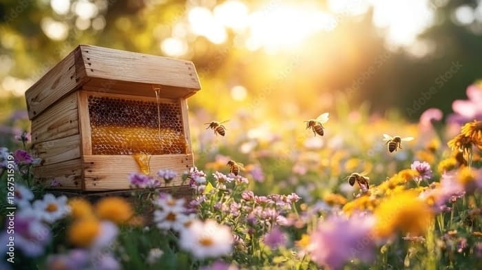 Démonstration : les abeilles s'invitent dans le parc du château d'Acquigny · photo 1