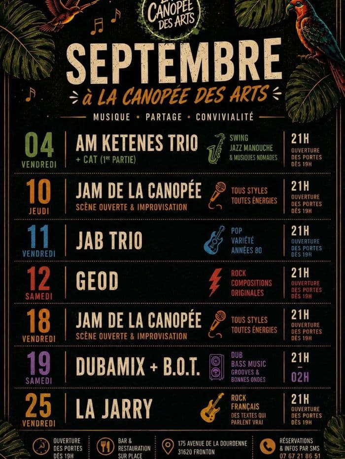 🍂 SEPTEMBRE À LA CANOPÉE DES ARTS 🎶 · photo 1