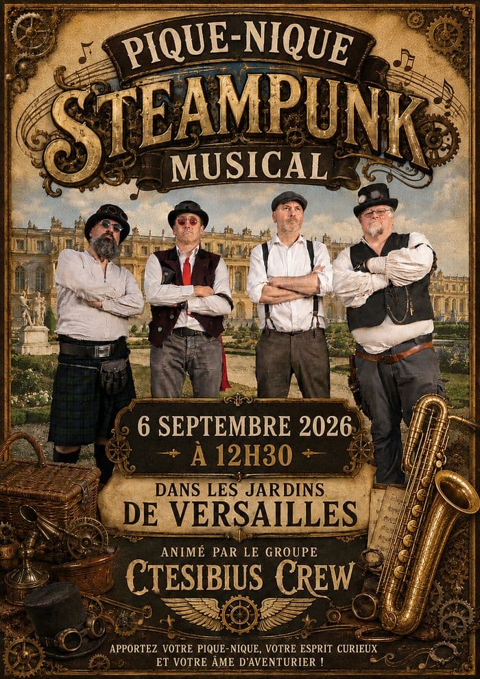 PiqueNique Steampunk à la Pièce d'eau des Suisses · photo 1