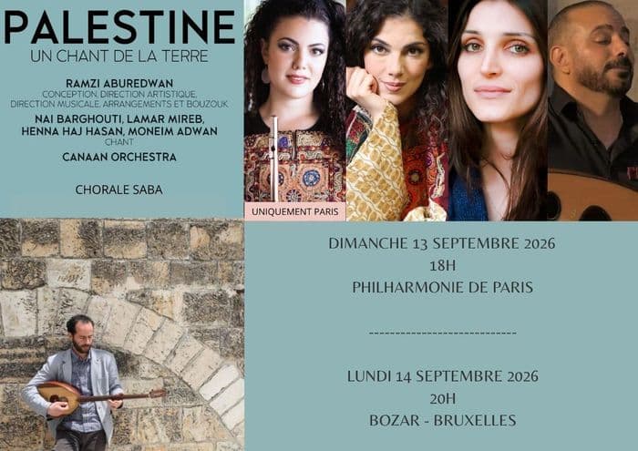 Concert : "PALESTINE, UN CHANT DE LA TERRE" · photo 1