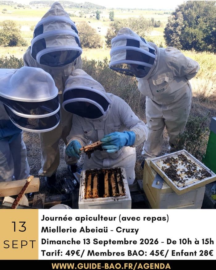 Stage apiculteur - Miellerie de l'Abeïau à Cruzy · photo 1