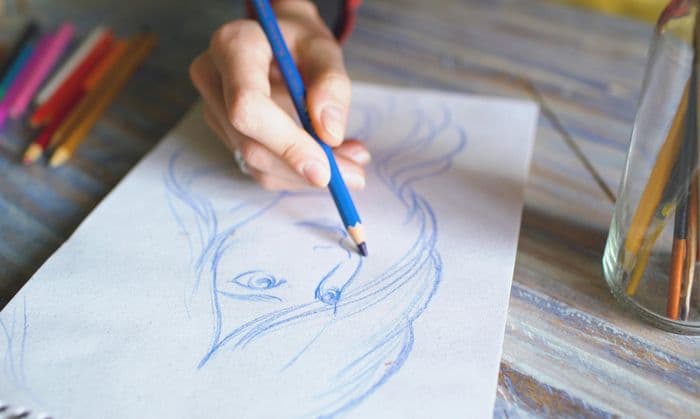 Atelier « Portrait aux crayons de couleurs » · photo 1