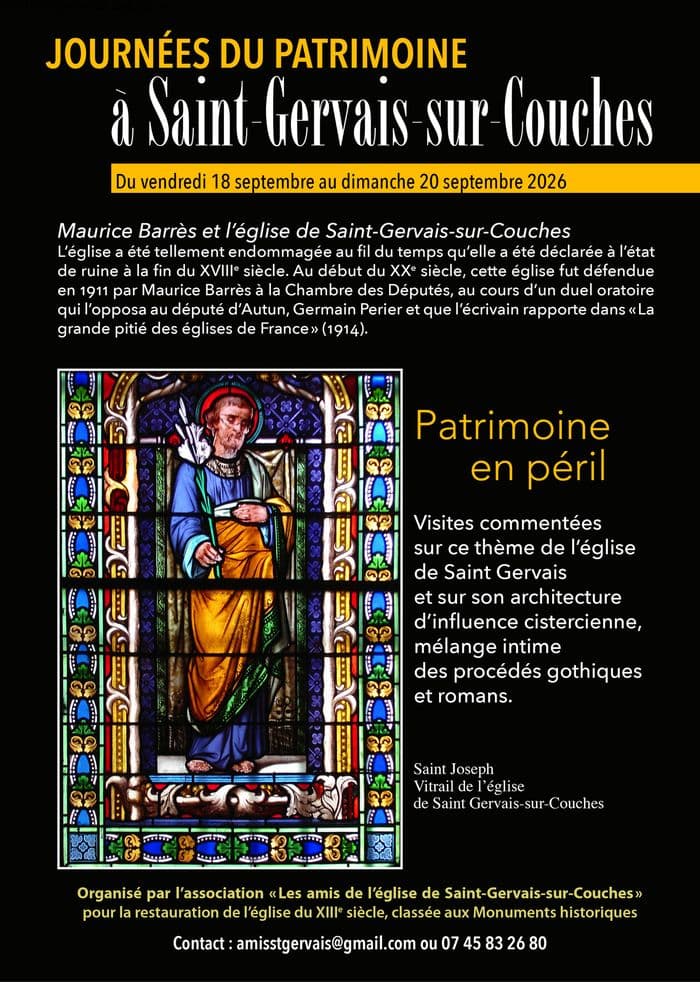 Maurice BARRES et l’église de Saint-Gervais-sur-Couches · photo 1