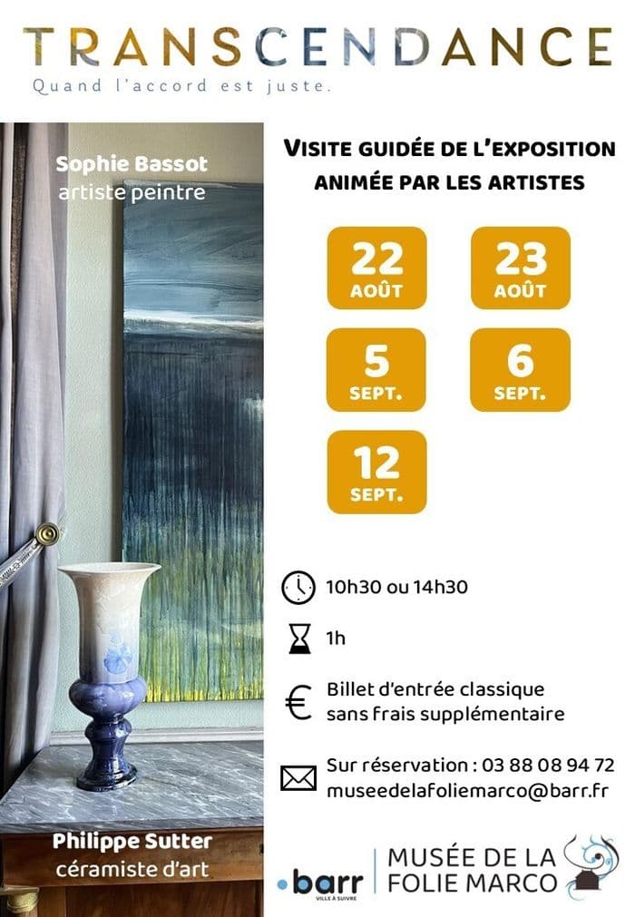 Visites guidées de l'exposition Transcendance animées par les artistes · photo 1