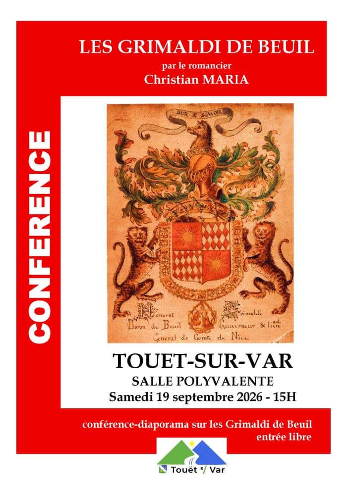 "La saga des Grimaldi de Beuil" par le romancier historien, Christian Maria · photo 1