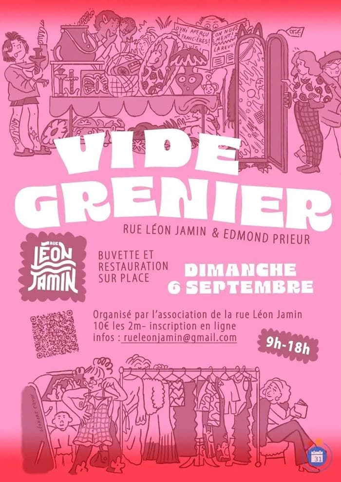 Vide-grenier de la rue Léon Jamin · photo 1