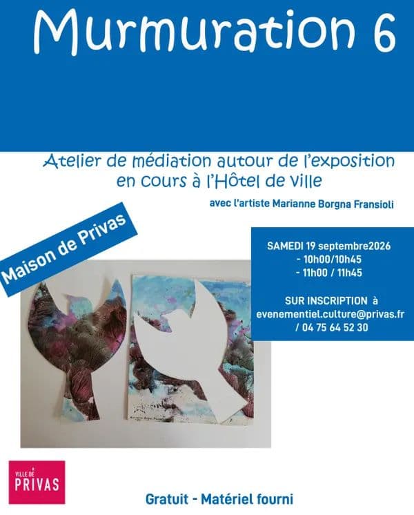 Atelier de médiation autour de l'exposition Murmuration · photo 1