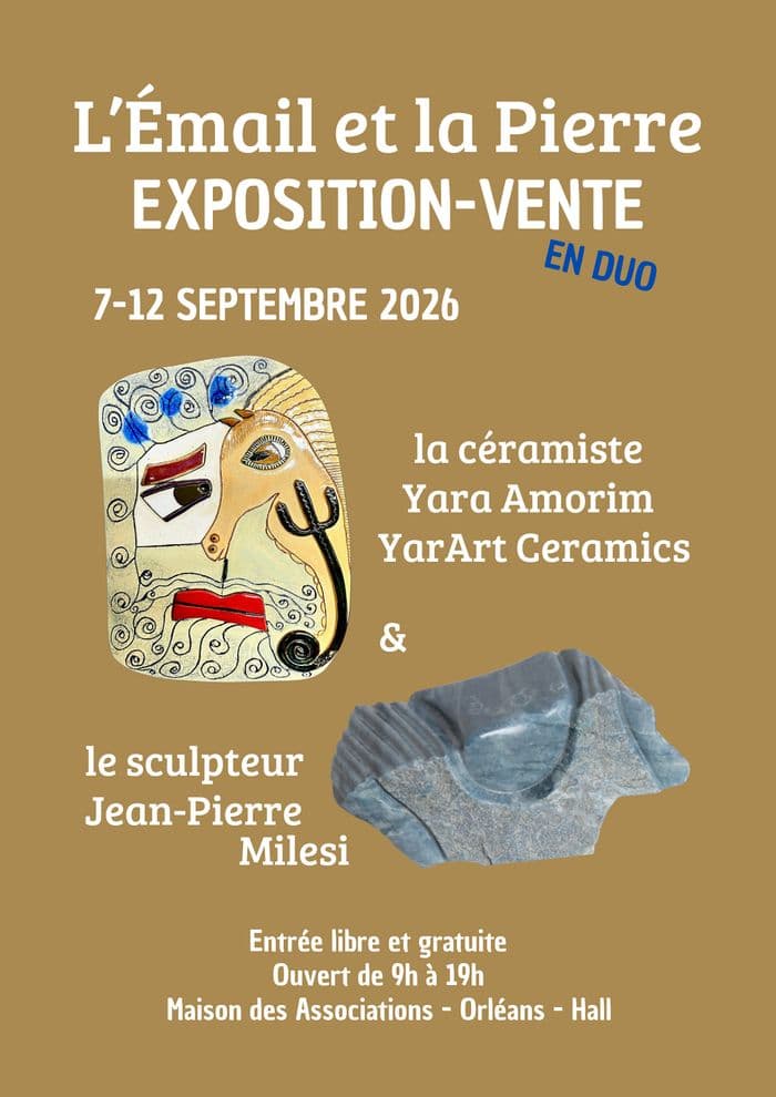 "L'Email et la Pierre", Exposition, Maison des Associations d'Orléans, 7 -12/09/ · photo 1