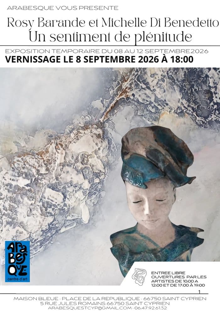 Vernissage – Rosy Barande & Michelle Di Benedetto
Un sentiment de plénitude · photo 1