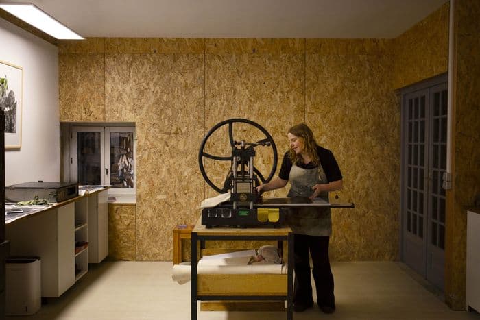 Démonstration d'impression d'une gravure taille-douce · photo 1