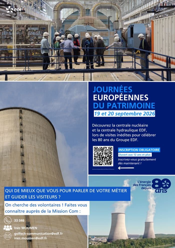 Visite exceptionnelle de la centrale nucléaire EDF de Golfech · photo 1