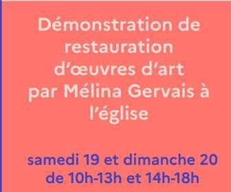 Démonstration de restauration d'œuvres d'art · photo 1