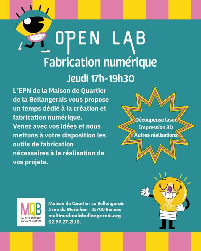 OPEN LAB - Nouveaux horaires · photo 1