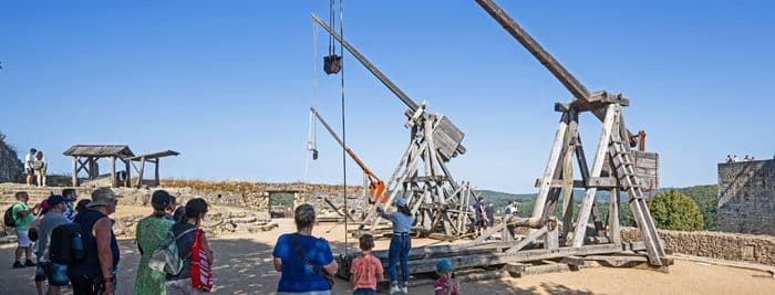 Démonstration de tir au trébuchet · photo 1