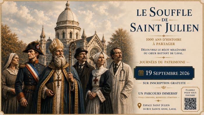 Visite-spectacle historique de l'Espace Saint-Julien, de l'aumônerie du 11e siècle à l'espace intergénérationnel, social · photo 1
