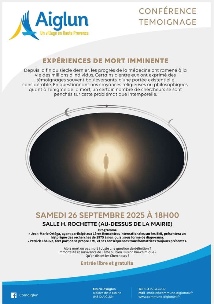 CONFERENCE EXPERIENCE DE MORT IMMINENTE · photo 1