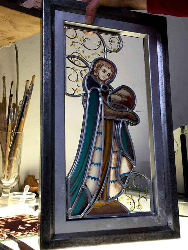 Vitrail et peinture sous verre. · photo 1
