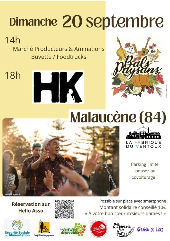 20 septembre 2026 - Bal paysan avec HK à Malaucène (84) · photo 1