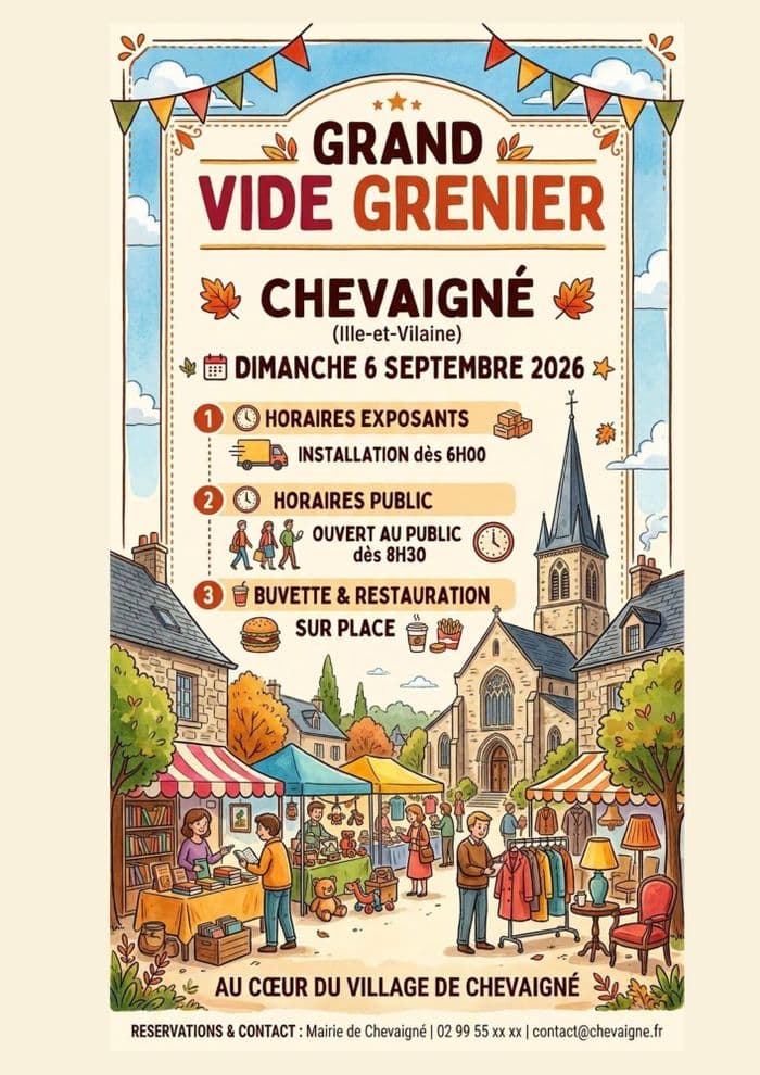 Grand vide greniers à Chevaigné · photo 1