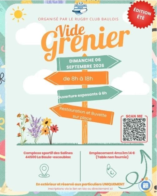 Vide grenier du Rugby Club Baulois · photo 1
