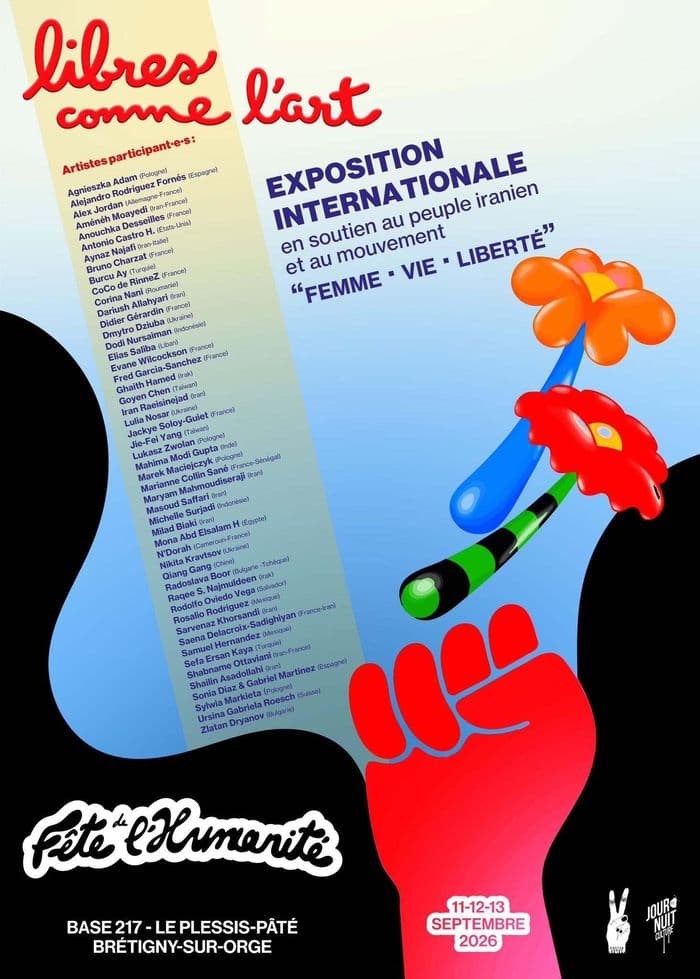 Fête de l'Humanité - exposition internationale en soutien au peuple iranien et au mouvement "Femme, vie, liberté" · photo 1