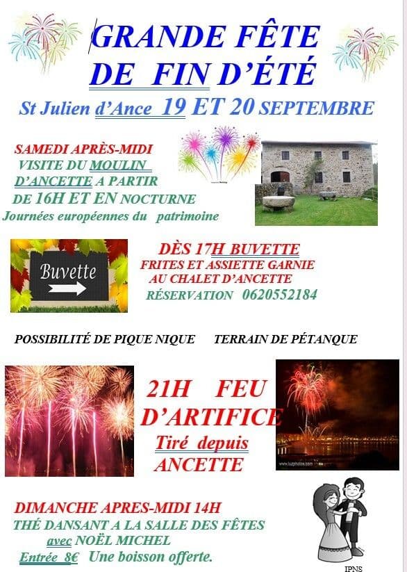 Grande fête de fin d'été à Saint Julien d'Ance · photo 1