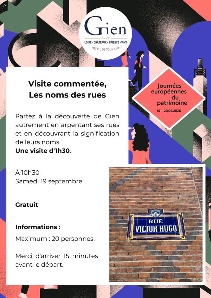 Visite commentée "Les noms des rues" de Gien · photo 1