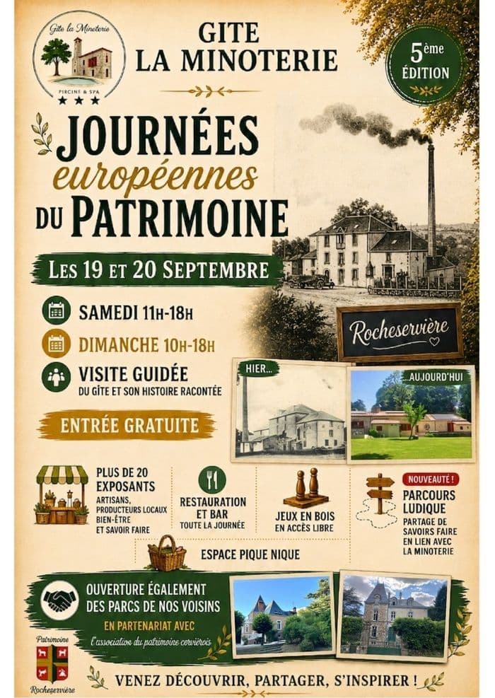 Journées européennes du patrimoine - gite La Minoterie - Rocheservière · photo 1