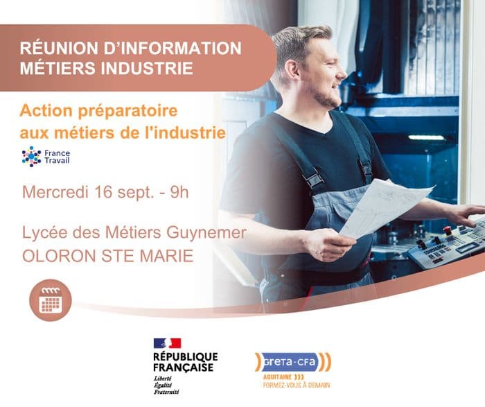 Réunion d'information & recrutement : métiers de l'industrie (usinage) · photo 1