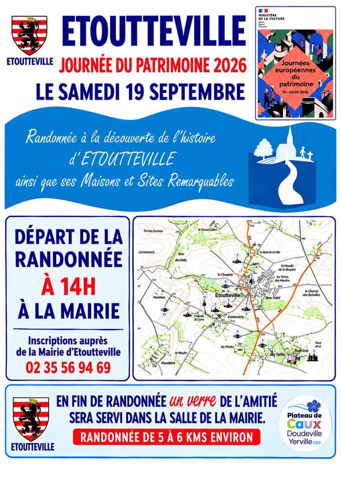 Circuit : randonnée à la découverte de l'histoire d'Etoutteville ainsi que ses maisons et sites remarquables · photo 1