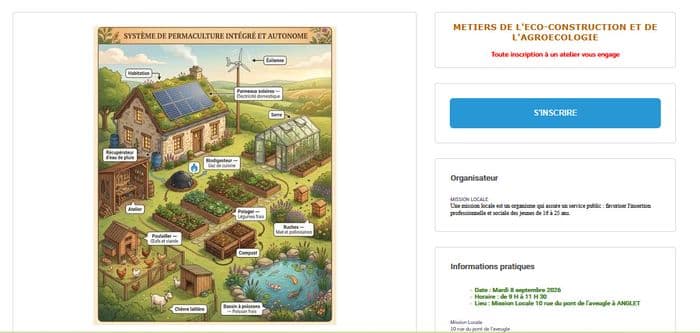 Découvrez les métiers de l’agroécologie et  de l’éco-construction · photo 1