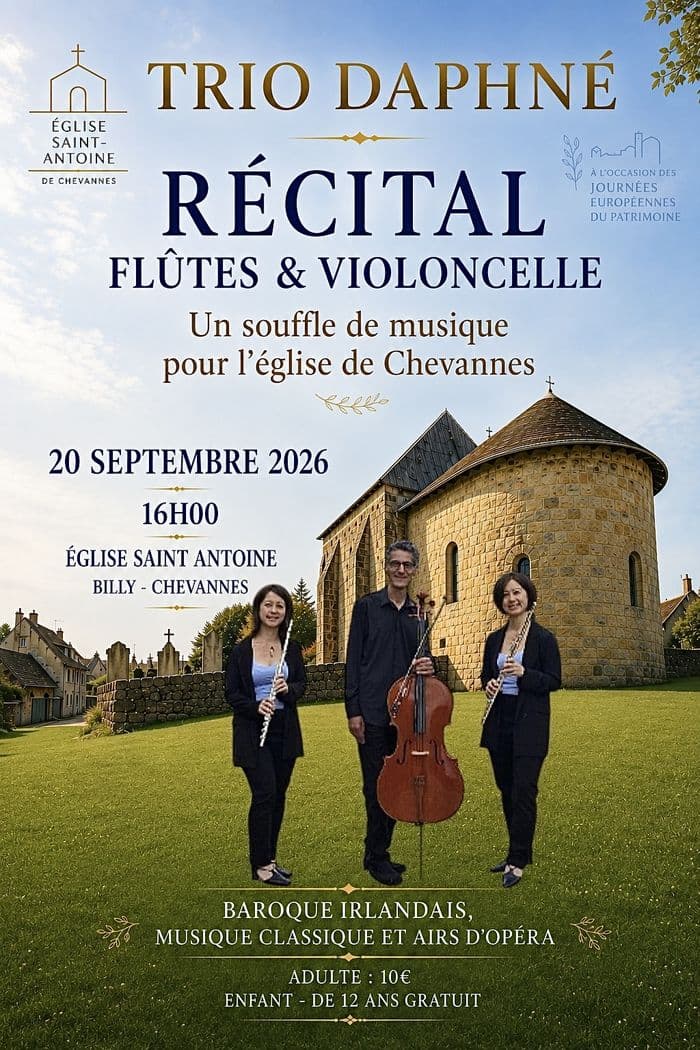 Récital du trio Daphné - flûtes et violoncelle · photo 1