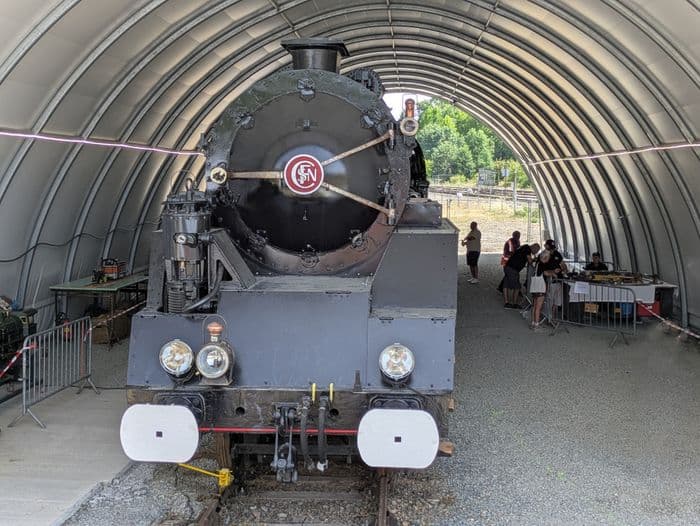 Visite guidée du chantier de restauration de la locomotive à vapeur 241P9 · photo 1