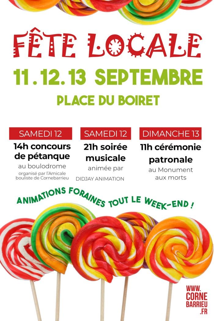 Cornebarrieu en fête les 11, 12, 13 sept. au Boiret · photo 1