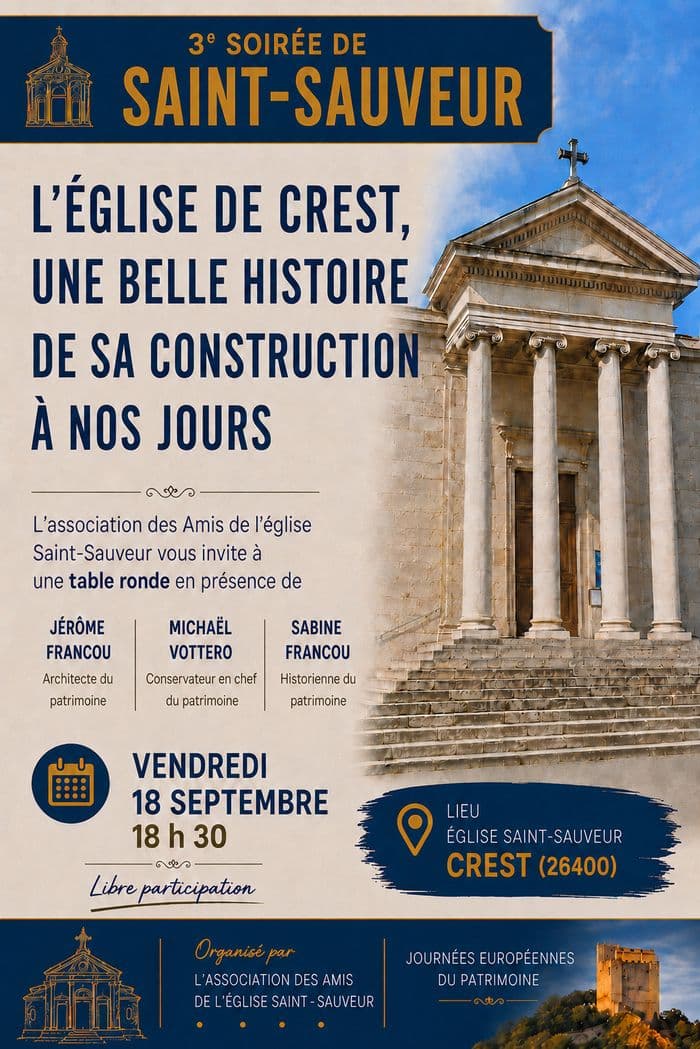 Table ronde sur l’histoire de l’église de Crest · photo 1