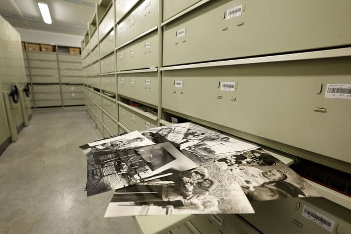 Visite des archives photographiques Sygma · photo 1