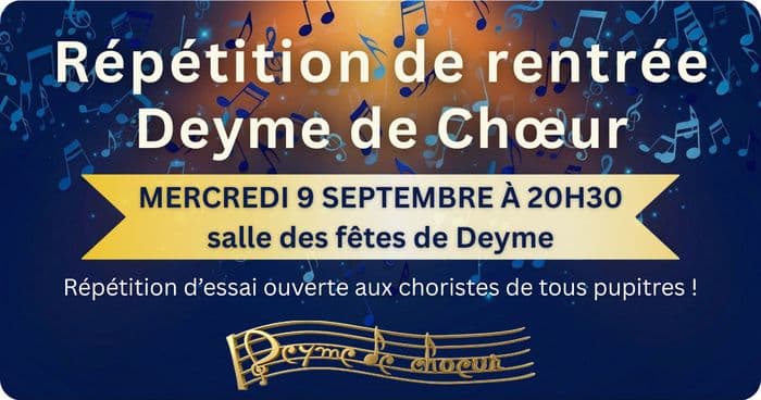 Répétition de rentrée Deyme de Chœur · photo 1