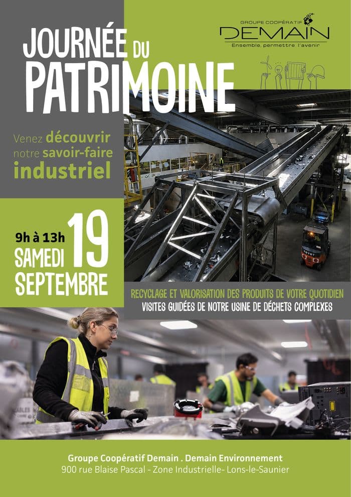 Visite guidée du site industriel du Groupe Coopératif Demain - Recyclage et valorisation des déchets du quotidien · photo 1