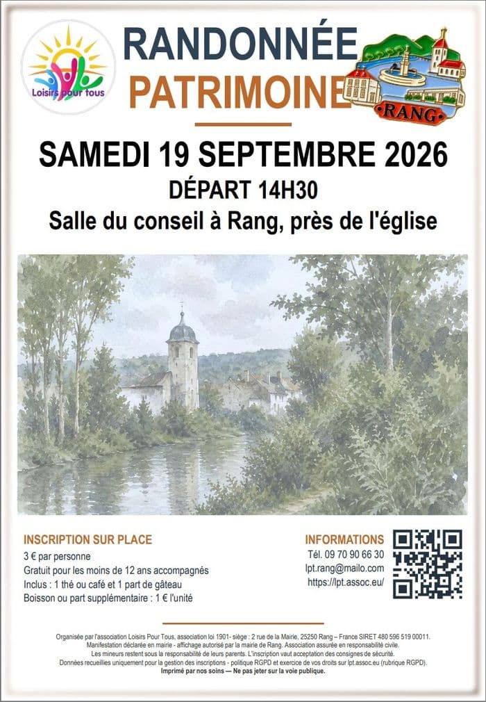 Randonnée du patrimoine à Rang · photo 1